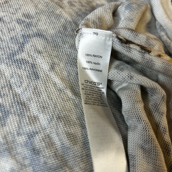 CHICO’S ANIMAL PRINT CARDIGAN NWT - Picture 6 of 7